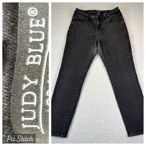 Judy Blue‎ Black Denim Dress Jeans Jeggings Women 13/31(29X28) high-rise tapered